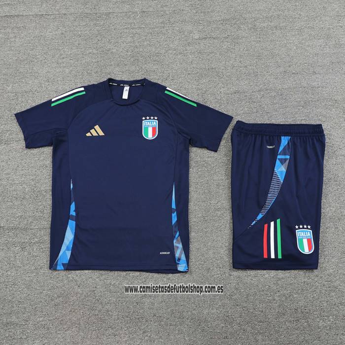Chandal del Italia 24-25 Manga Corta Azul - Pantalon Corto